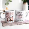 Mom And Daughters Under 3D Effect Blossom Tree Personalized Mug, Heartfelt Gift For Mom, Daughter