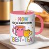 Mom Best Tea Coffee Mug Gift for Mom from Daughter Son Kids Husband, Birthday Mother's Day Christmas Gift