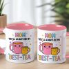 Mom Best Tea Coffee Mug Gift for Mom from Daughter Son Kids Husband, Birthday Mother's Day Christmas Gift