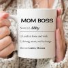 Mom Boss Definition Coffee Mug Funny Gift for Working Mom
