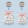 Mom By Heart, Not Just By Blood - Family Personalized Custom 3D Inflated Effect Printed Mug - Mother's Day Gift For Mom, Grandma