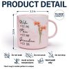 Mom Grandma Great Grandma Birth Flower - Personalized Marble Mug
