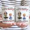 Mom Grandma I Smile Because You Are My Daughter Son - Personalized Mug