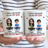 Mom Grandma I Smile Because You Are My Daughters Sons Grandkids - Personalized Mug