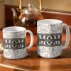 Mom Grandma Nana - Personalized White Edge-to-Edge Mug