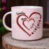 Mom Grandma Sweethearts - Personalized Combo Marble Mug & Serving Board