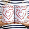 Mom Grandma Sweethearts Toile - Personalized White Edge-to-Edge Mug