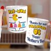 Mom Happy Day 05HTTI170423 Personalized Coffee Mug Accent Mug Wine Tumbler