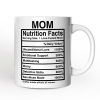 Mom Nutrition Facts Personalized Mug, Birthday Gift with Custom Name
