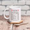 Mom Nutritional Facts Coffee Mug Funny Gift for Mom from Daughter Son Kids Husband, Birthday Mothers Day Gift