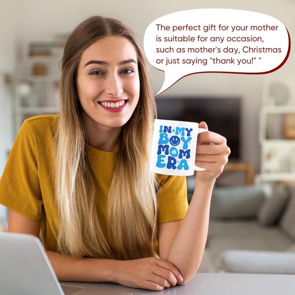 Mom of Boys Coffee Mug Gift for New Mom Pregnancy Baby Shower Mother's Day Birthday Gift