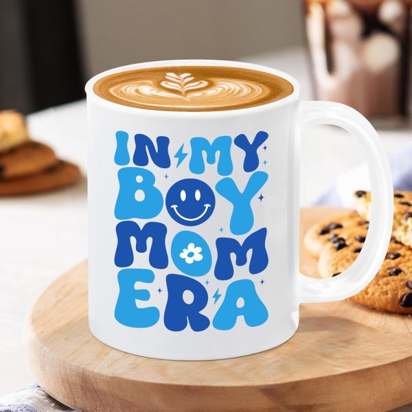 Mom of Boys Coffee Mug Gift for New Mom Pregnancy Baby Shower Mother's Day Birthday Gift