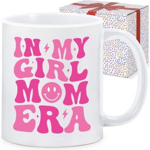 Mom of Girls Coffee Mug Gift for New Mom Pregnancy Baby Shower Mother's Day Birthday Gift