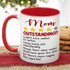 Mom Outstanding Couldn't Have Wished For Better, Personalized Mug, Mother's Day Gift, Gift For Mom