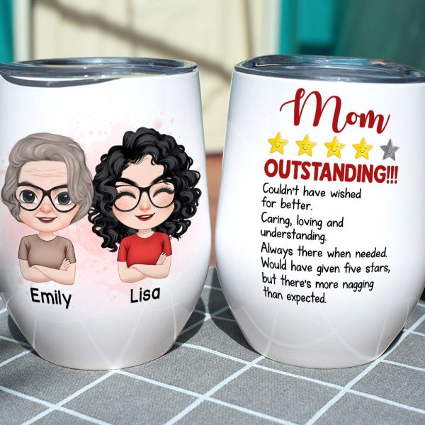 Mom Outstanding Couldn't Have Wished For Better, Personalized Mug, Mother's Day Gift, Gift For Mom