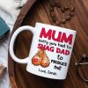 Mom Sorry You Had To Shag Dad To Produce Me, Personalized White Mug, Gift For Moms