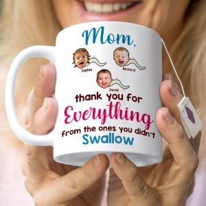 Mom Thank You For Everything - Personalized Coffee Mug - Gift For Mom- Custom Photo Mug