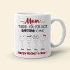 Mom, Thank You For Not Spitting, Gift For Mom, Personalized Mug, Sperm Mug, Mother's Day Gift