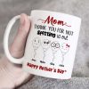 Mom, Thank You For Not Spitting, Gift For Mom, Personalized Mug, Sperm Mug, Mother's Day Gift