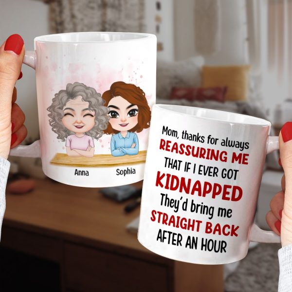 Mom Thanks For Always Reassuring Me - Personalized Mom Mug - Gift For Mom