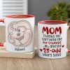 Mom Thanks For Carrying Me For 9 Months, Personalized Coffee Mug, Thanks You Mom Coffee Mug, Mother's Day, Birthday Gift For Mom