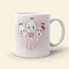 Mom Thanks For Not Letting Dad Splash Us, Personalized Coffee Mug, Funny Sperms Coffee Mug, Mother's Day, Birthday Gift For Mom