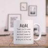 Mom Thanks For Sharing Your DNA Funny Coffee Mug, Gift for Mom from Daughter Son Kids, Birthday Mother's Day Christmas Gift Idea