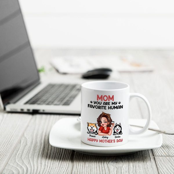 Mom You Are My Favorite Human Personalized Mug