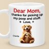 Mom, You Make My Tail Wag With Love - Dog Personalized Custom Mug - Mother's Day, Gift For Pet Owners, Pet Lovers