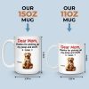 Mom, You Make My Tail Wag With Love - Dog Personalized Custom Mug - Mother's Day, Gift For Pet Owners, Pet Lovers