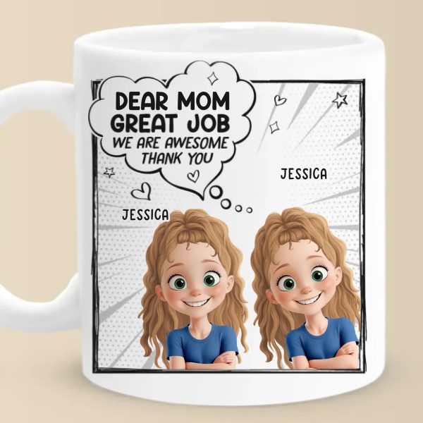 Mom, You Nailed It - Family Personalized Custom Mug - Mother's Day, Gift For Mom, Grandma