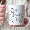 Mom You're The Best, Personalized Coffee Mug, Running With Mom Coffee Mug, Mother's Day Gift, Birthday Gift For Mom
