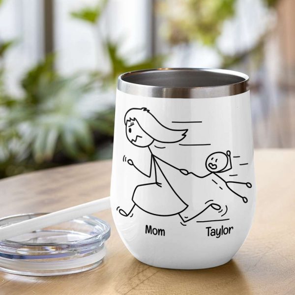 Mom You're The Best, Personalized Coffee Mug, Running With Mom Coffee Mug, Mother's Day Gift, Birthday Gift For Mom