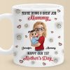 Mommy, You Make Life So Sweet - Family Personalized Custom 3D Inflated Effect Printed Mug - Mother's Day, Baby Shower Gift, Gift For First Mom