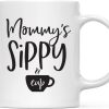 Mommy's Sippy Cup Coffee Mug Funny Gift for Mom from Daughter Son Kids Birthday Mother's Day Gift