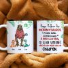 Mommysaurus, Gift For Mom, Personalized Mug, Dinosaur Mom And Kid Mug, Mother's Day Gift
