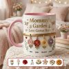 Mom's Floral Garden Coffee Accent Mug - Personalized Gifts For Mom 031NAMG271225
