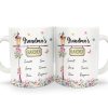 Mom's Grandma's Garden - Loving Gift For Mother, Grandmother - Personalized White Edge-to-Edge Mug
