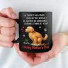 Mom's Love Knows No Stink - Dog Personalized Custom Black Mug - Mother's Day, Gift For Pet Owners, Pet Lovers