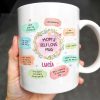 Mom's Self Love Mug With Flowers - Personalized Custom Coffee Mug - MOM056_MG
