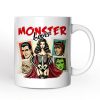 Monster Lover Personalized Halloween Mug, Horror Characters Retro Gift for Women with Custom Name