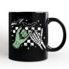 Monster Skeleton Pinky Promise Personalized Mug, Funny Spooky Halloween Mug