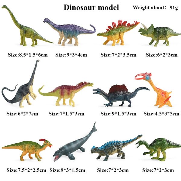 Montessori Miniature Lion Shark Horse Dinosaur Animals Model Set Action Figures