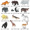Montessori Miniature Lion Shark Horse Dinosaur Animals Model Set Action Figures