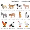 Montessori Miniature Lion Shark Horse Dinosaur Animals Model Set Action Figures