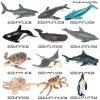 Montessori Miniature Lion Shark Horse Dinosaur Animals Model Set Action Figures