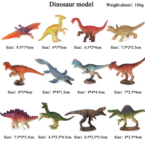 Montessori Miniature Lion Shark Horse Dinosaur Animals Model Set Action Figures
