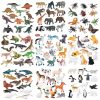 Montessori Miniature Lion Shark Horse Dinosaur Animals Model Set Action Figures