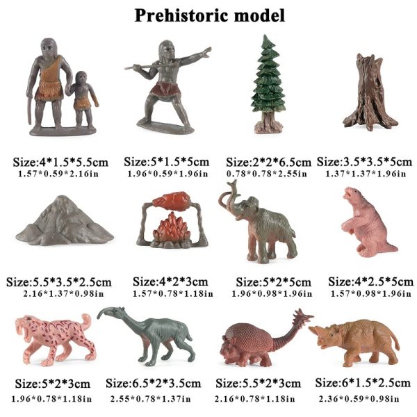 Montessori Miniature Lion Shark Horse Dinosaur Animals Model Set Action Figures