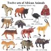 Montessori Miniature Lion Shark Horse Dinosaur Animals Model Set Action Figures